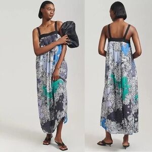 Anthropologie Atsu Printed Maxi Dress